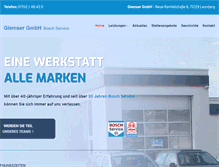 Tablet Screenshot of bosch-service-glemser.de